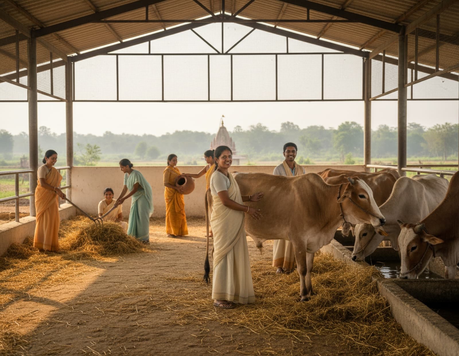 Cow Shelter Cleaning & Care Activity