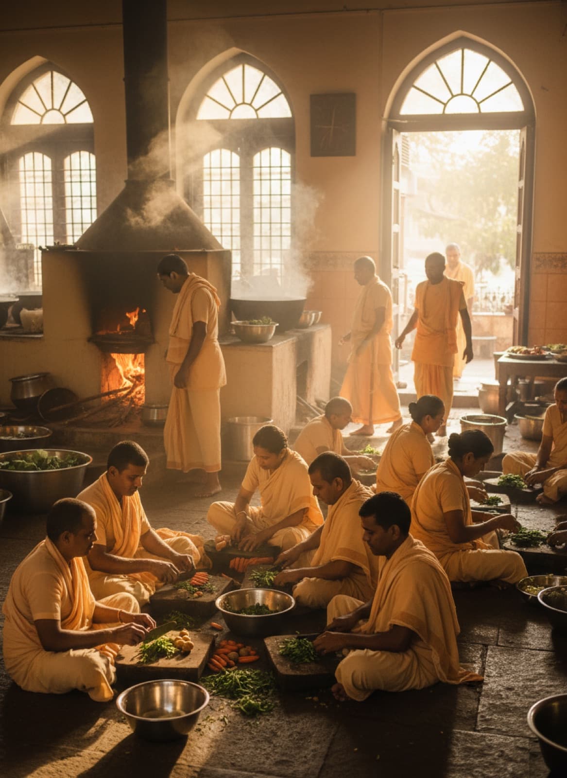 Preparing Prasadam