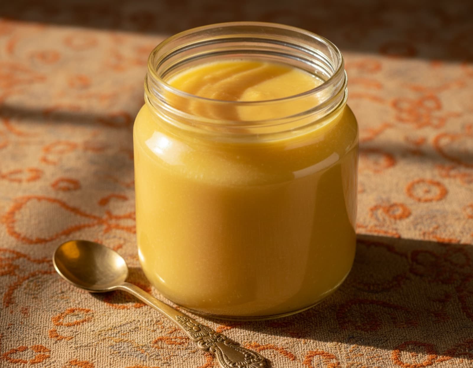 Devotionally made ghee from temple cows' milk.
